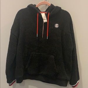 Pullover fuzzy sweatshirt